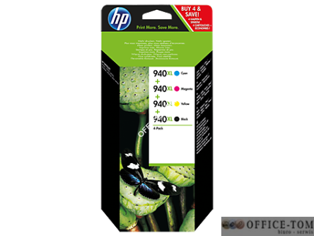 Tusz HP 940XL (C2N93AE) czarny + niebieski + purpurowy + żółty 4szt