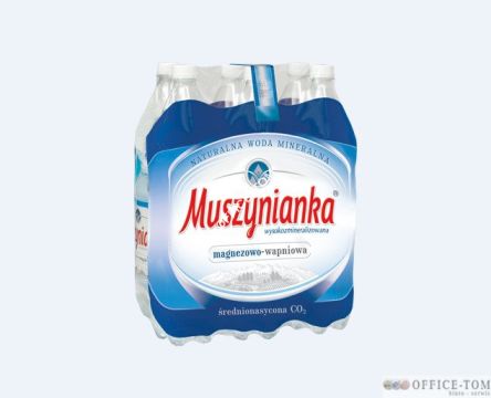 Woda MUSZYNIANKA 1,5L wysokozmineralizowana średnionasycona CO2