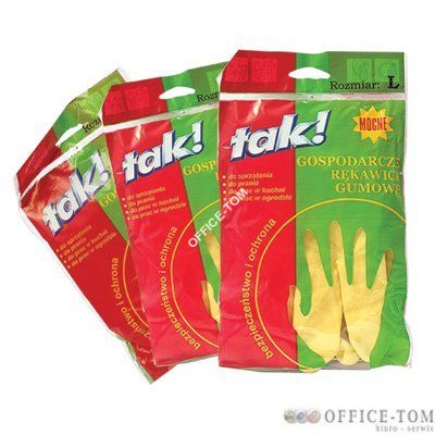 Rekawice gosp.gumowe \'L\'  TAK!