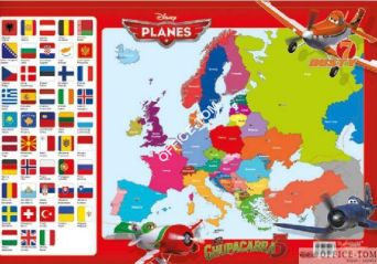 Podkład szkolny na biurko obustronny 55x38 cm PLANES DISNEY ST.MAJEWSKI