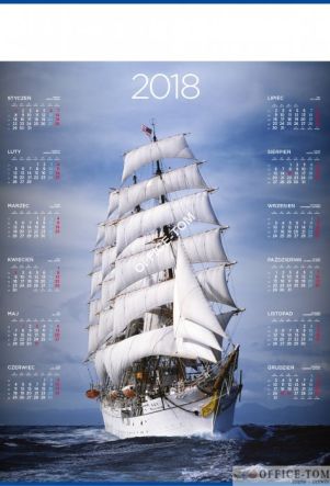 Kalendarz B-1 plakatowy (10)TELEG. P21 ŻAGLOWIEC