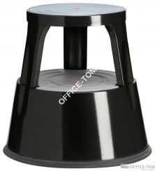 Taboret biurowy Twin Metalowy czarny dwustopniowy TWINCO