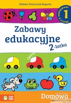 Książka Zabawy edukacyjne 2 latka cz. 1 Zielona Sowa