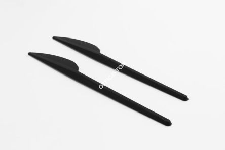 Nóż sztaplowany jednorazowy czarny, plastikowy (100szt)