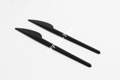 Nóż sztaplowany jednorazowy czarny, plastikowy (100szt)