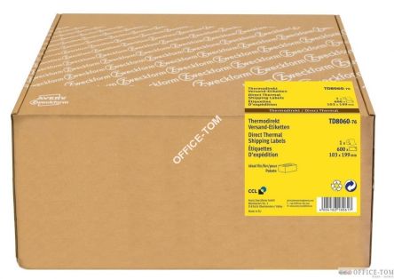 Etykiety wysyłkowe w rolce do druku termicznego rdzeń 76mm AVERY ZWECKFORM