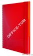 Kołonotatnik Notizio oprawa  tworzywo sztuczne kratka 90 kartek elastyczna gumka, strona indeksowa, kieszeń, A4 czerwony AVERY ZWECKFORM - 6