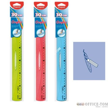 Linijka MAPED geometric 30 cm mix 3 kolory