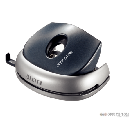 Dziurkacz średni LEITZ Allura srebrny-grafitowy 15 kartek