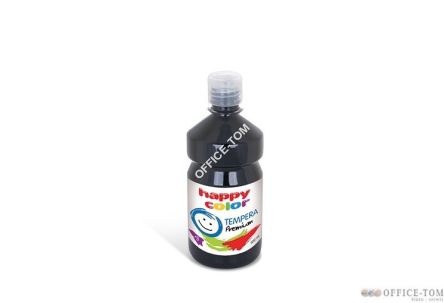 Farba tempera Premium 500ml, czarny Happy Color