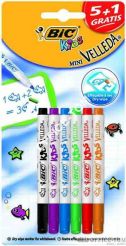 Markery Mini BIC Kids Velleda Blister 6