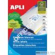 Etykiety APLI  uniwersalne 38,0x21,2 (AP1283) białe 100ark 6500szt - 2