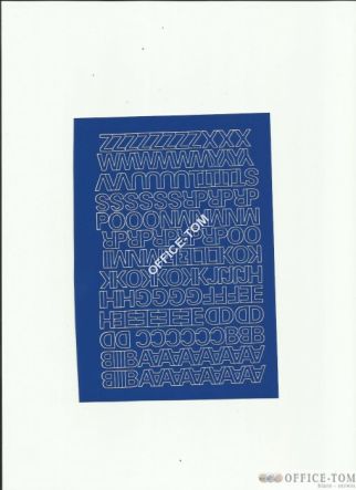 LITERY samoprzylepne 1cm (8szt) białe ARTDRUK