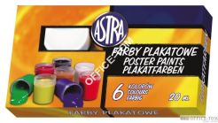 Farby plakatowe 6 kol.A\'20 ASTRA