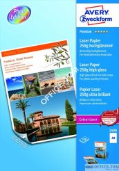 Papier Fotograficzny Premium obustronnie powlekany, wysokobłyszczący 250g Avery Zweckform A4 100 arkuszy
