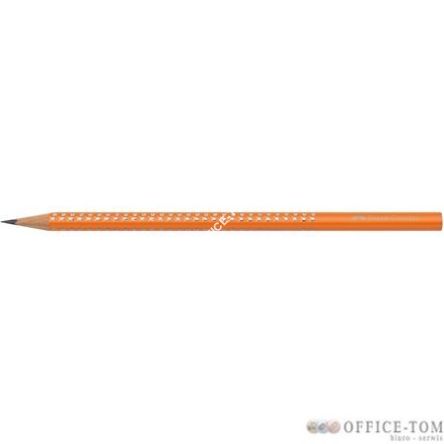 Ołówek SPARKLE B pomarańczowy z kryształkami FABER-CASTELL