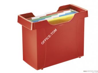 Kartoteka na teczki zawieszane LEITZ Plus, czerwony