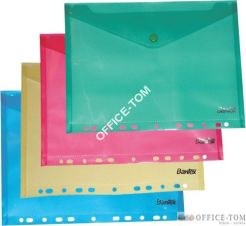 Teczka kopertowa BANTEX Electra z perforacją A4 bezbarwny