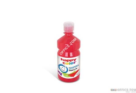 Farba tempera Premium 500ml, ciemnoczerwony Happy Color