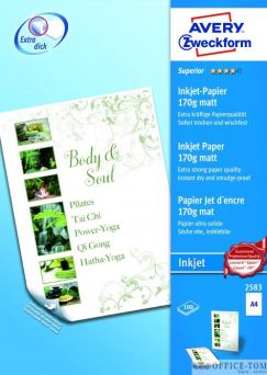 Papier matowy obustronnie powlekany 170g Avery Zweckform A4 100 arkuszy