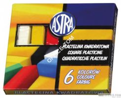Plastelina kwadrat 6kol. ASTRA