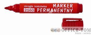 Marker D.RECT 2160 okrągły permanentny CZERWONY