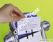 Kartoteka obrotowa TELINDEX® flip na 500 wizytówek srebrna - 4