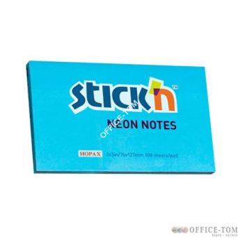 Notes Samoprzylepny 127mm x76mm Niebieski Neonowy (12) 21213 Stick\'n