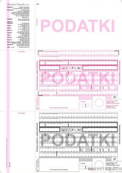 Podatki 2-odcinkowe polecenie przelewu MICHALCZYK I PROKOP A4 teczka 100 kartek