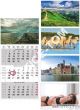 Kalendarz ścienny 2017 Trzymiesięczny  HELMA (5 wzorów) N521-17 - 3
