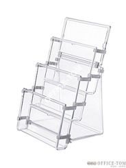 Stojak na ulotki A6 trzy kieszenie Panta Plast