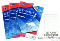 Etykiety samoprzylepne GRAND - 011 70*33 8/24