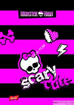 Brulion w twardej oprawie A6 96k., krata MONSTER HIGH UNIPAP