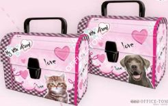 Kuferek kartonowy oklejany MY LITTLE FRIEND ST.MAJEWSKI