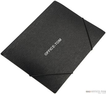 Teczka A4 z gumką SIMPLE Czarna Panta Plast