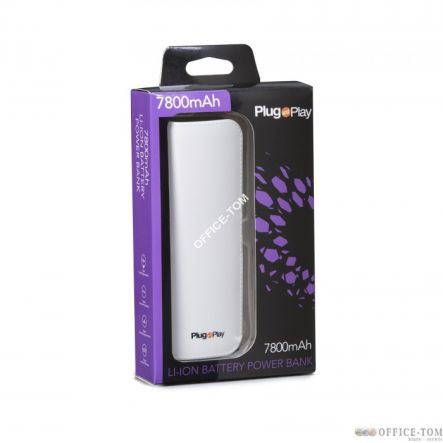 Power Bank PLUG & PLAY 7800MA 1xUSB biały