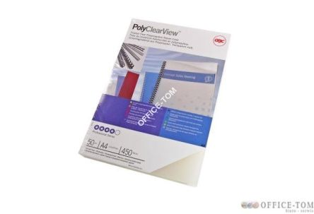 Okładki do bindowania GBC PolyClearView A4 300 mic 100 sztuk. Przezroczyste-lodowe