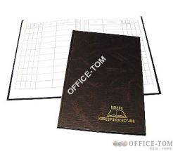 Książka korespondencyjna A-4  300 kartek - brąz Warta