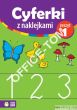 Książka CYFERKI Z NAKLEJKAMI Zeszyt 1, 1-3 9788378956785   Zielona Sowa - 2