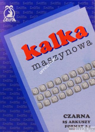 Kalka maszynowa A-4 25 arkuszy DELFIN