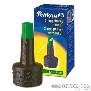Tusz do stempli 28ml zielony PELIKAN
