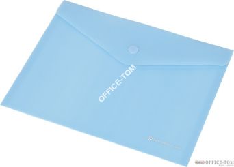 Teczka kopertowa DL FOKUS przezroczysta niebieska 0410-0037-03 Panta Plast
