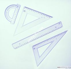 Komplet geometryczny duży z linijką 30cm 2002PR PRATEL