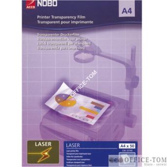 Folia Nobo A4  OHP do drukarek laserowych czarno-białych 50 szt