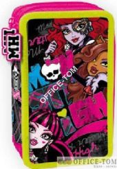 Piórnik podwójny z wyposażeniem MONSTER HIGH - seria III ST.MAJEWSKI