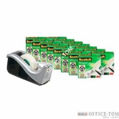 Zestaw 16 sztuk Taśmy Scotch® Magic™19mm x 33m,  w kartonowym podajniku + podajnik C-60ST GRATIS! 8-1933R16 TPC 3M