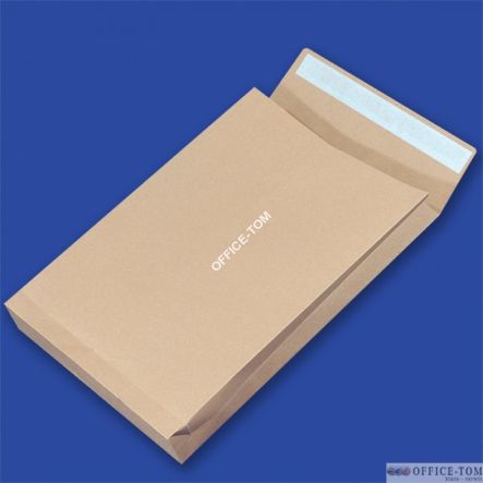 Koperty NC samoklejące z paskiem E4 HK brązowe 150g RBD z rozszerzanym dnem i bokami 250szt.