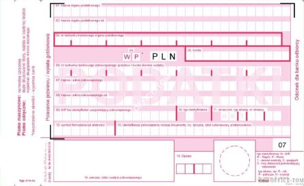 Podatki Polecenie Przelewu MICHALCZYK I PROKOP A6 pudełko 50 składek