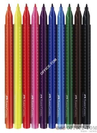 Flamastry Grip Etui 10 Szt FABER-CASTELL