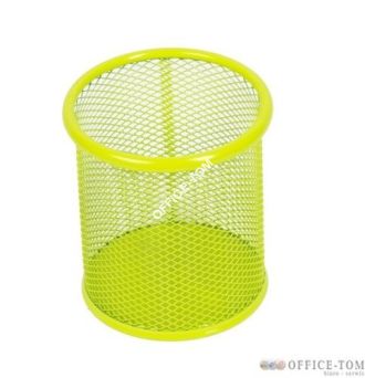 Kubek na długopisy siatka limonka 009985 Leviatan